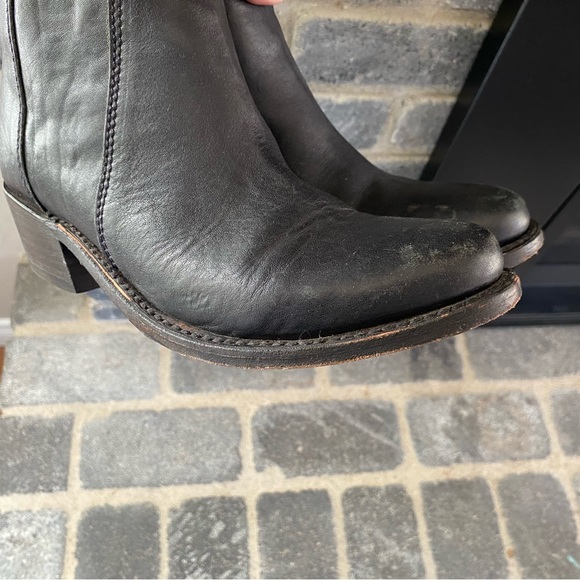 Liberty Black Handmade in Mexico black leather booties Size 6 - Picture 9 of 15